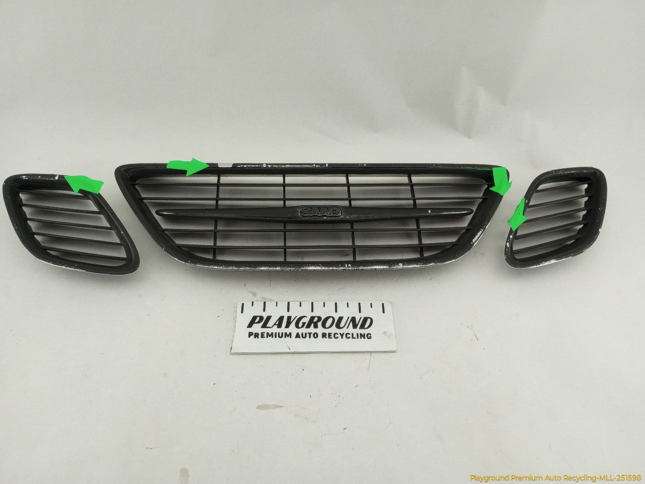 Saab 9-3 Set Of 3 Front Bumper Grilles