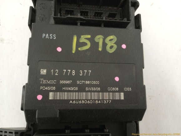 Saab 9-3 Front Cabin Fuse Box Relay