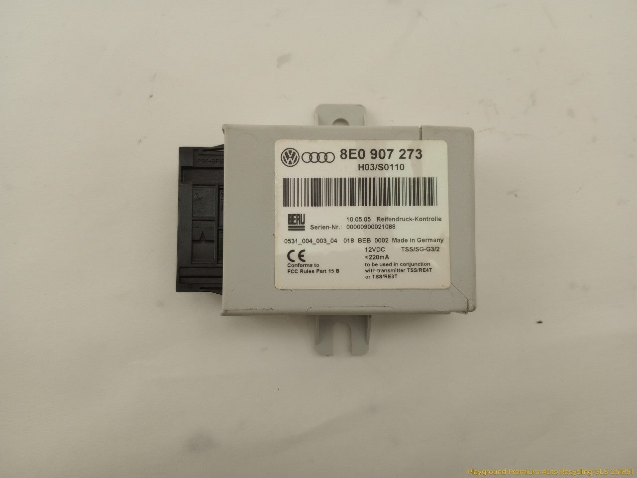 Audi S4 Tire Pressure Monitoring System Control Module