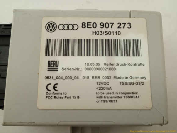 Audi S4 Tire Pressure Monitoring System Control Module