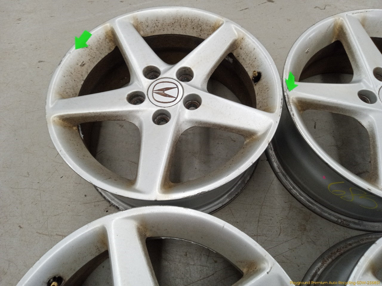 Acura RSX Set Of 4 Alloy Rim Wheels 5 Spoke