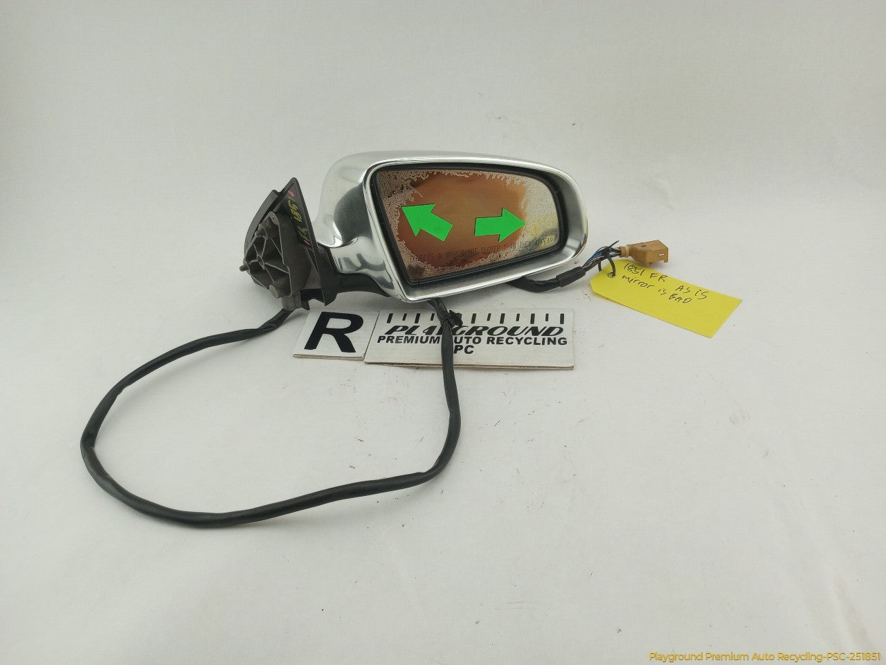 Audi S4 **AS IS** Passenger Right Power Side View Mirror - 0