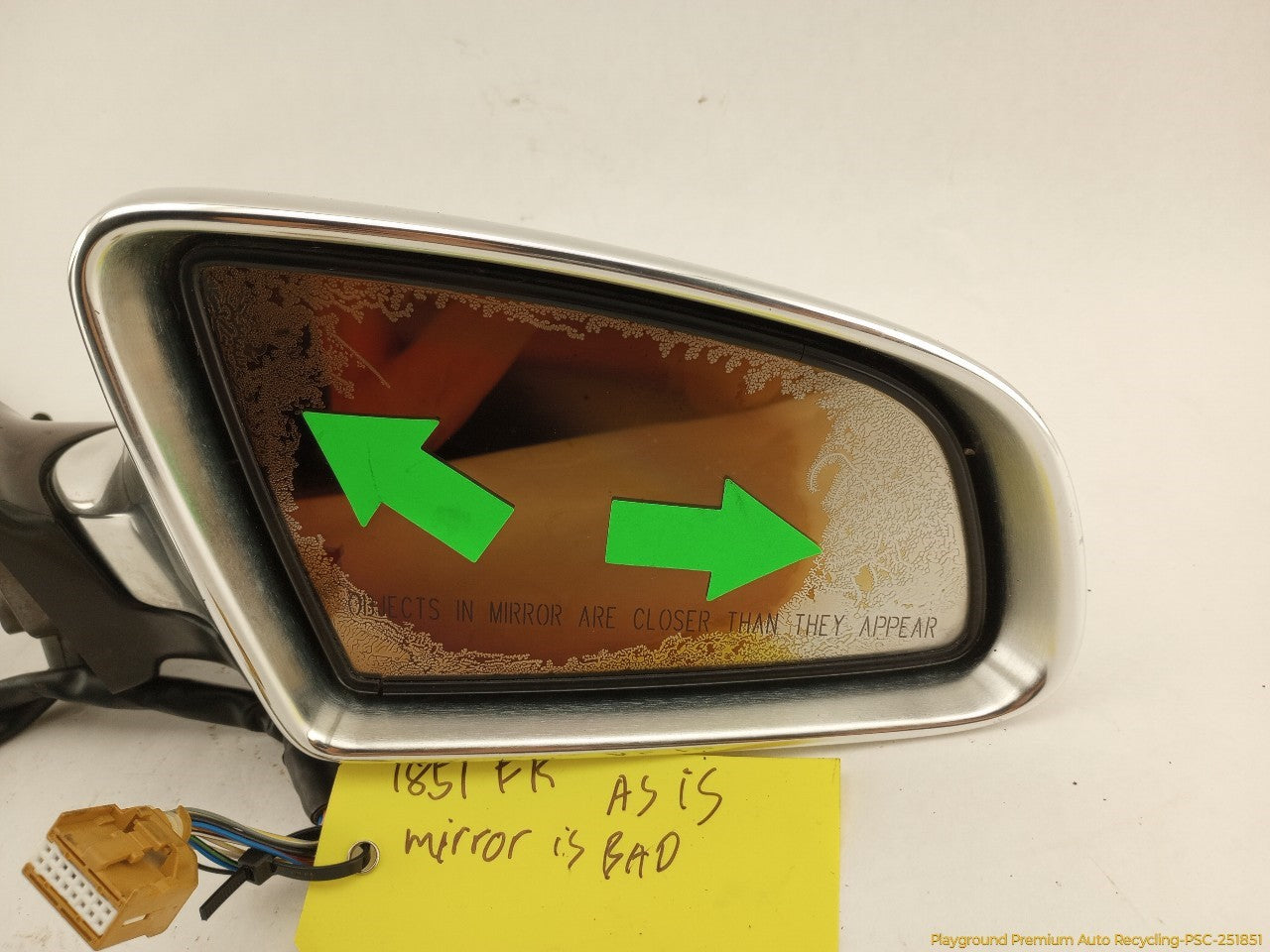 Audi S4 **AS IS** Passenger Right Power Side View Mirror
