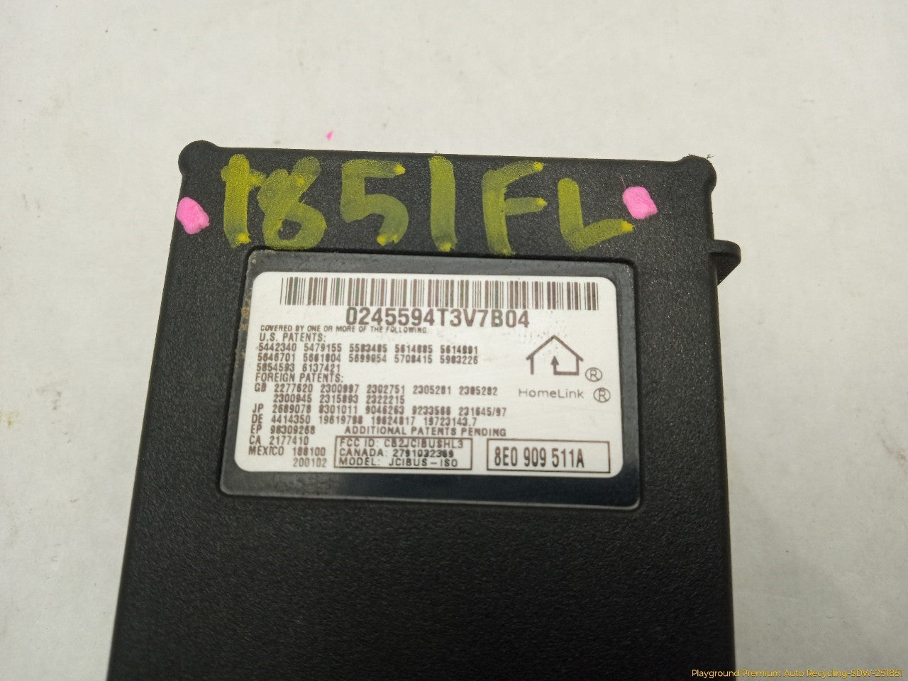 Audi S4 Garage Door Opener Control Module - 0