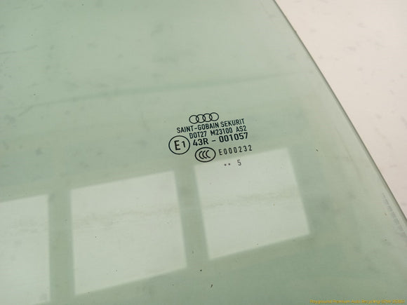 Audi S4 Passenger Right Rear Door Window Glass