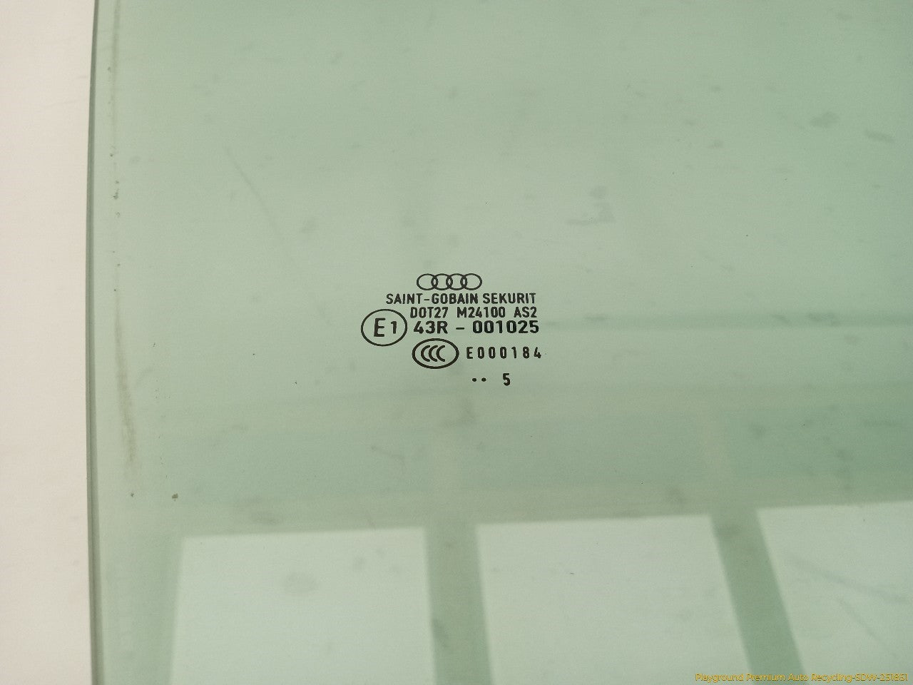 Audi S4 Passenger Right Front Door Window Glass
