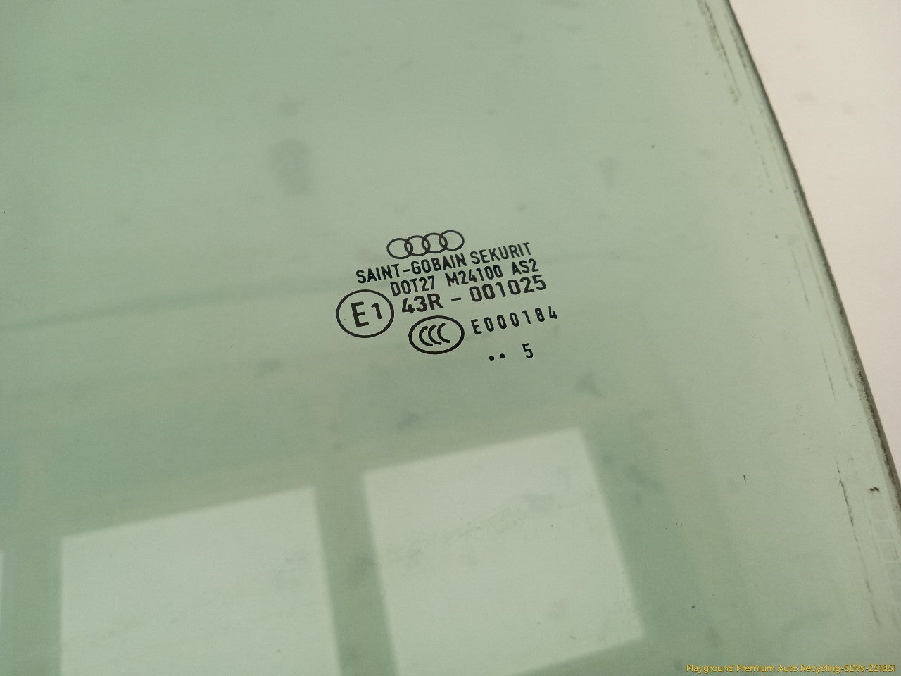 Audi S4 Driver Left Front Door Window Glass