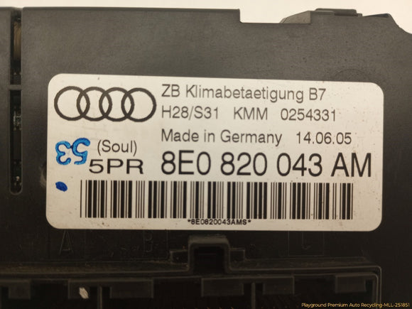 Audi S4 Climate Control Switch