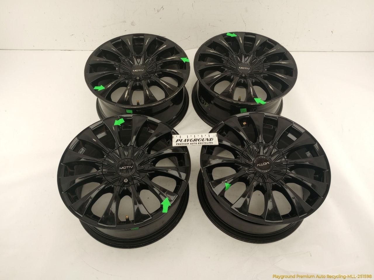 Saab 9-3 Set Of 4 Aftermarket Alloy Wheels 12 Spoke