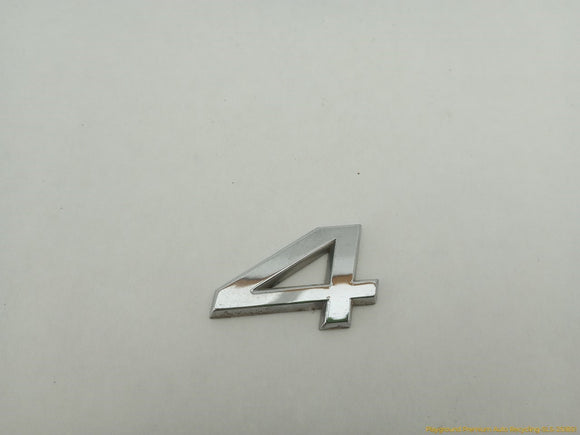 Audi S4 Trunk Lid Emblem Badge