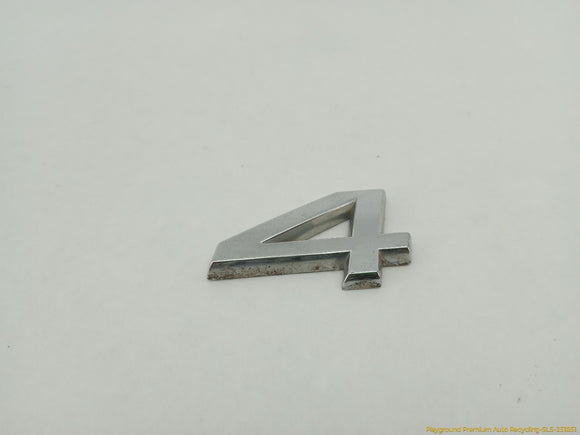 Audi S4 Trunk Lid Emblem Badge