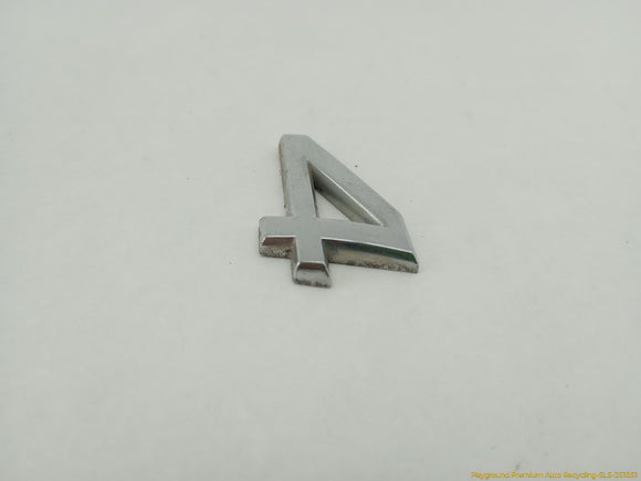 Audi S4 Trunk Lid Emblem Badge