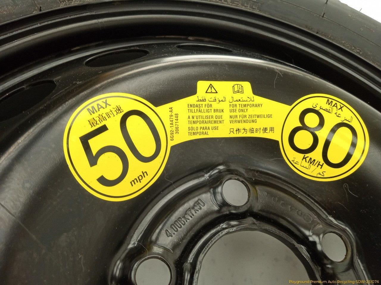 Volvo XC70 Compact Spare Tire