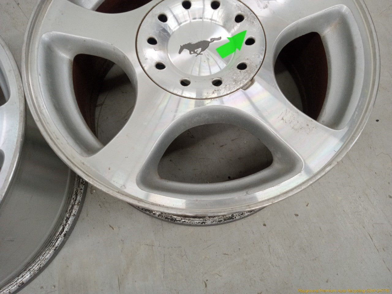 Ford Mustang Pair Of Alloy Wheels 5 Spoke