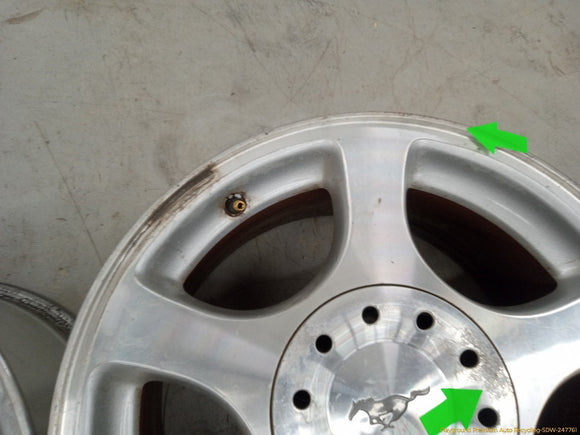 Ford Mustang Pair Of Alloy Wheels 5 Spoke