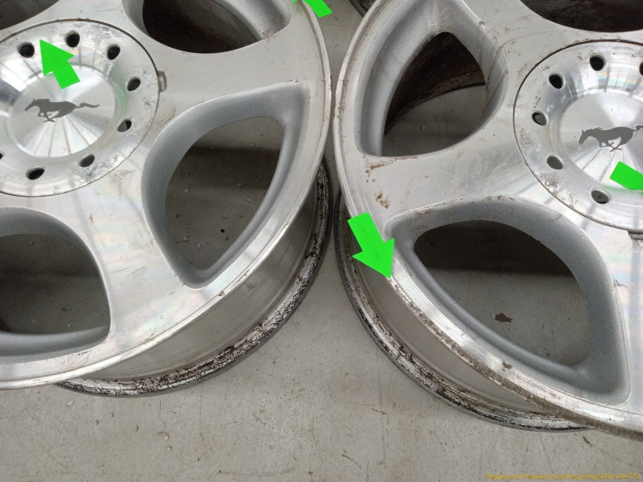 Ford Mustang Set Of 4 Alloy Wheels 5 Spoke