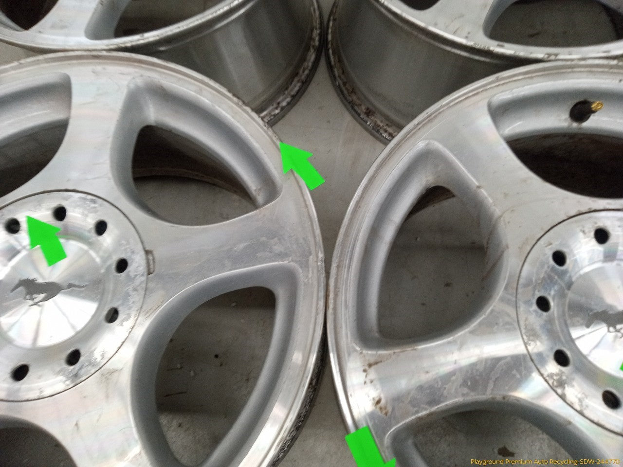 Ford Mustang Set Of 4 Alloy Wheels 5 Spoke