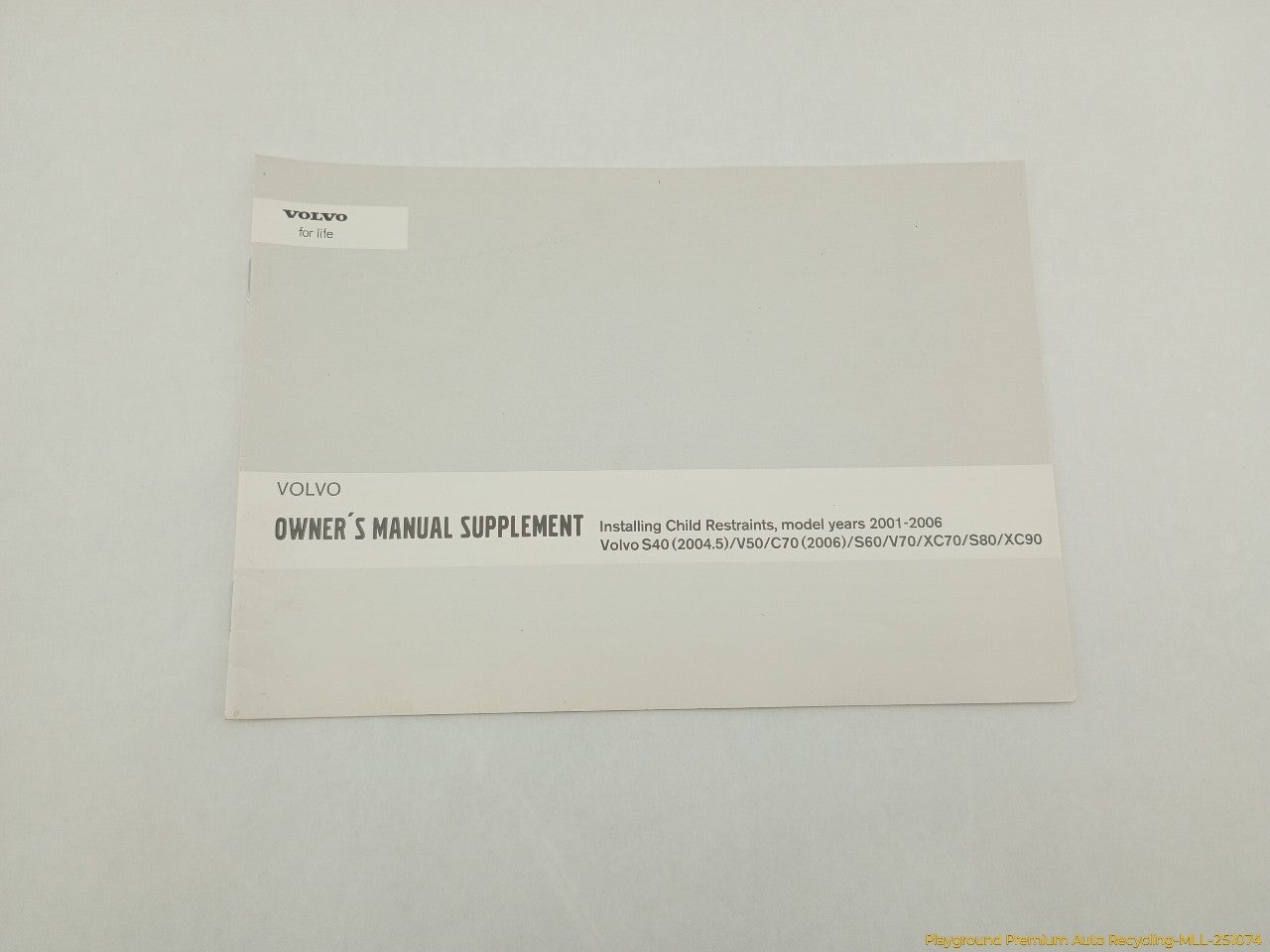 Volvo XC70 Owner's Manual