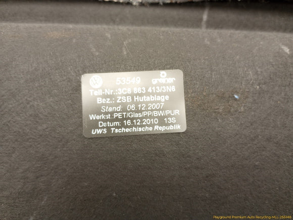 Volkswagen CC Rear Parcel Shelf Trim