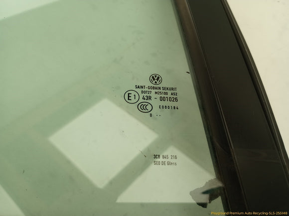 Volkswagen CC Passenger Right Rear Quarter Window Glass