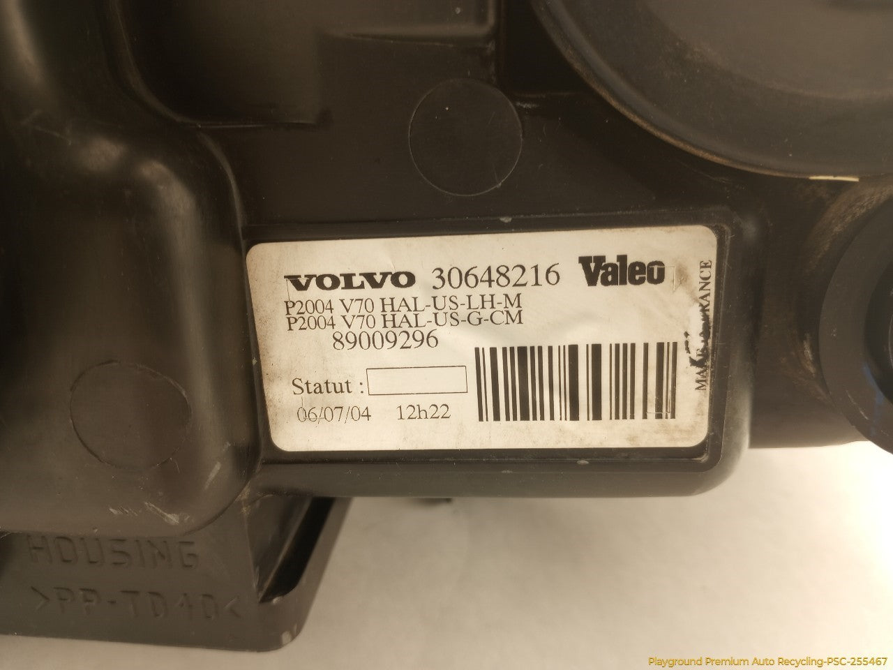 Volvo XC70 Driver Left Head Lamp
