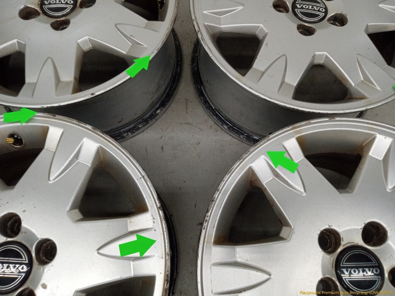 Volvo XC70 Set Of 4 Alloy Wheels 6 Spoke