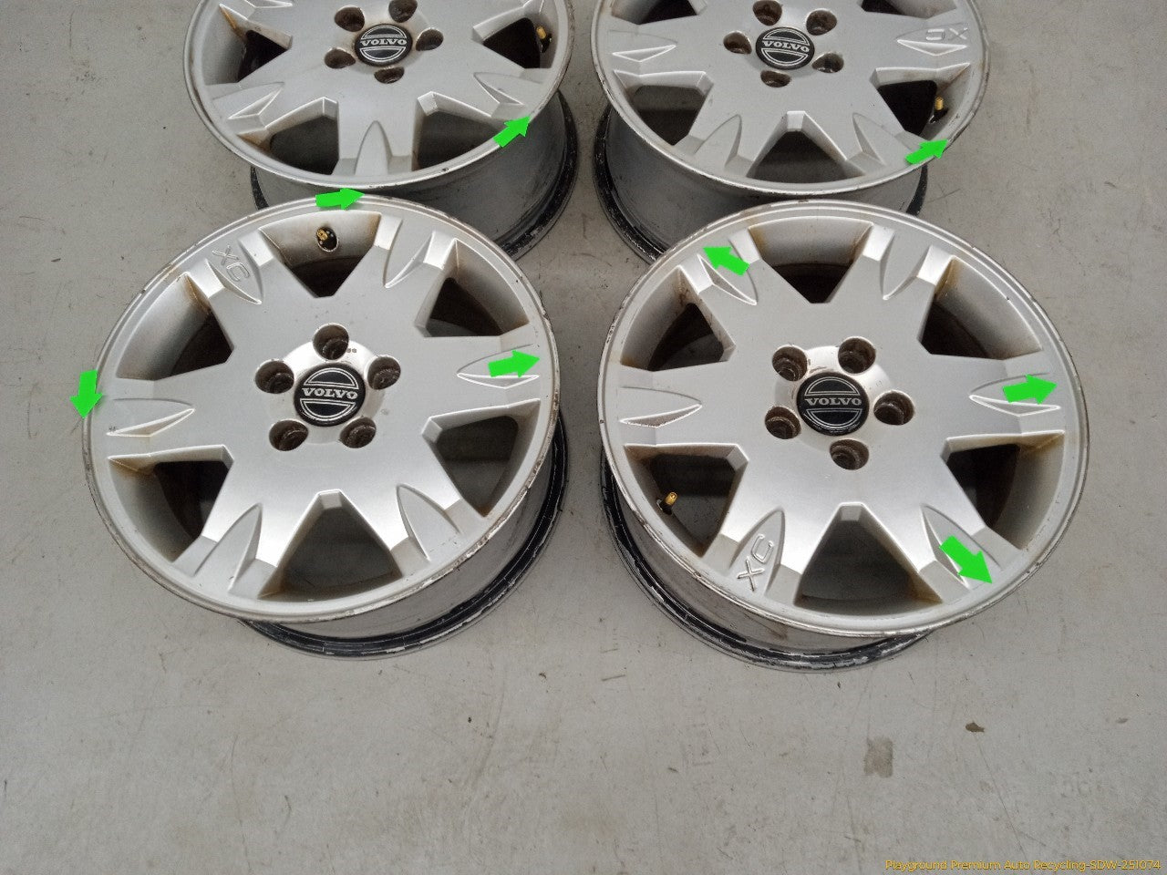 Volvo XC70 Set Of 4 Alloy Wheels 6 Spoke