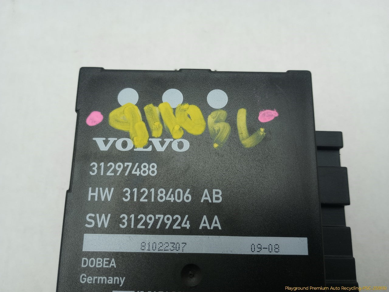 Volvo XC60 Trunk Lift Control Module