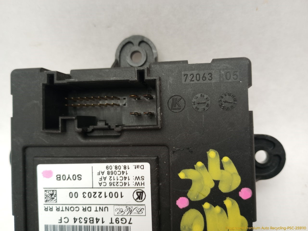 Volvo XC60 Passenger Right Rear Door Control Module