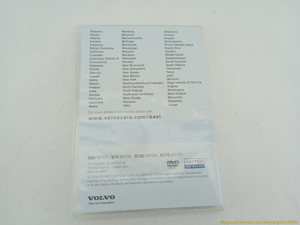 Volvo XC60 Volvo Navigation System