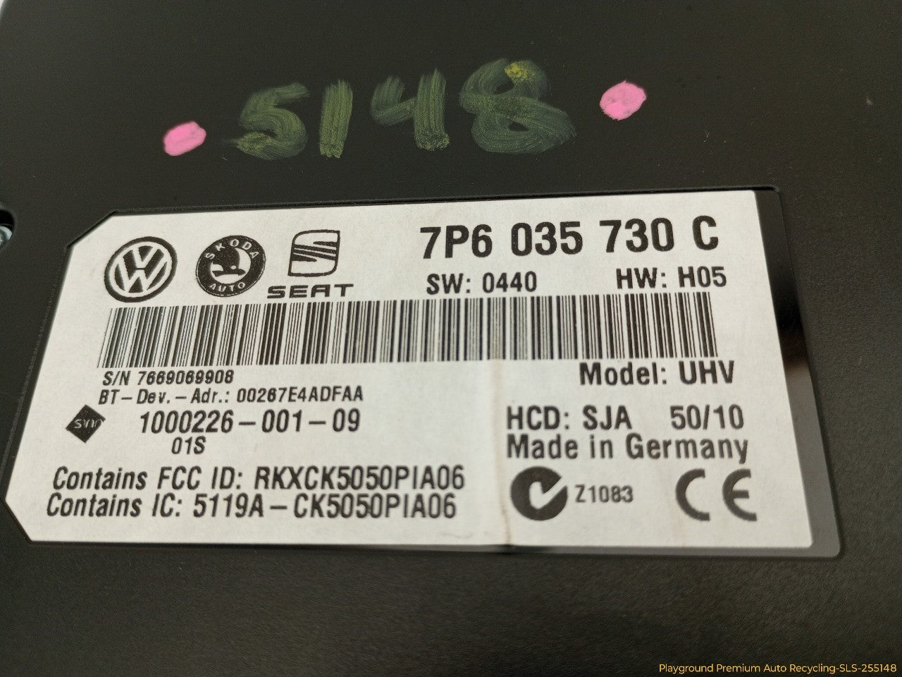Volkswagen CC Bluetooth Control Module