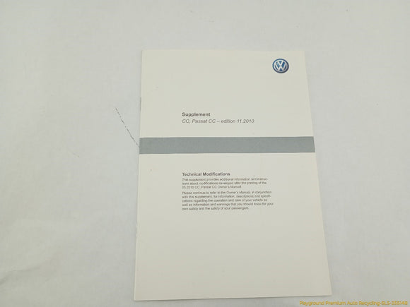 Volkswagen CC Owner's Manual