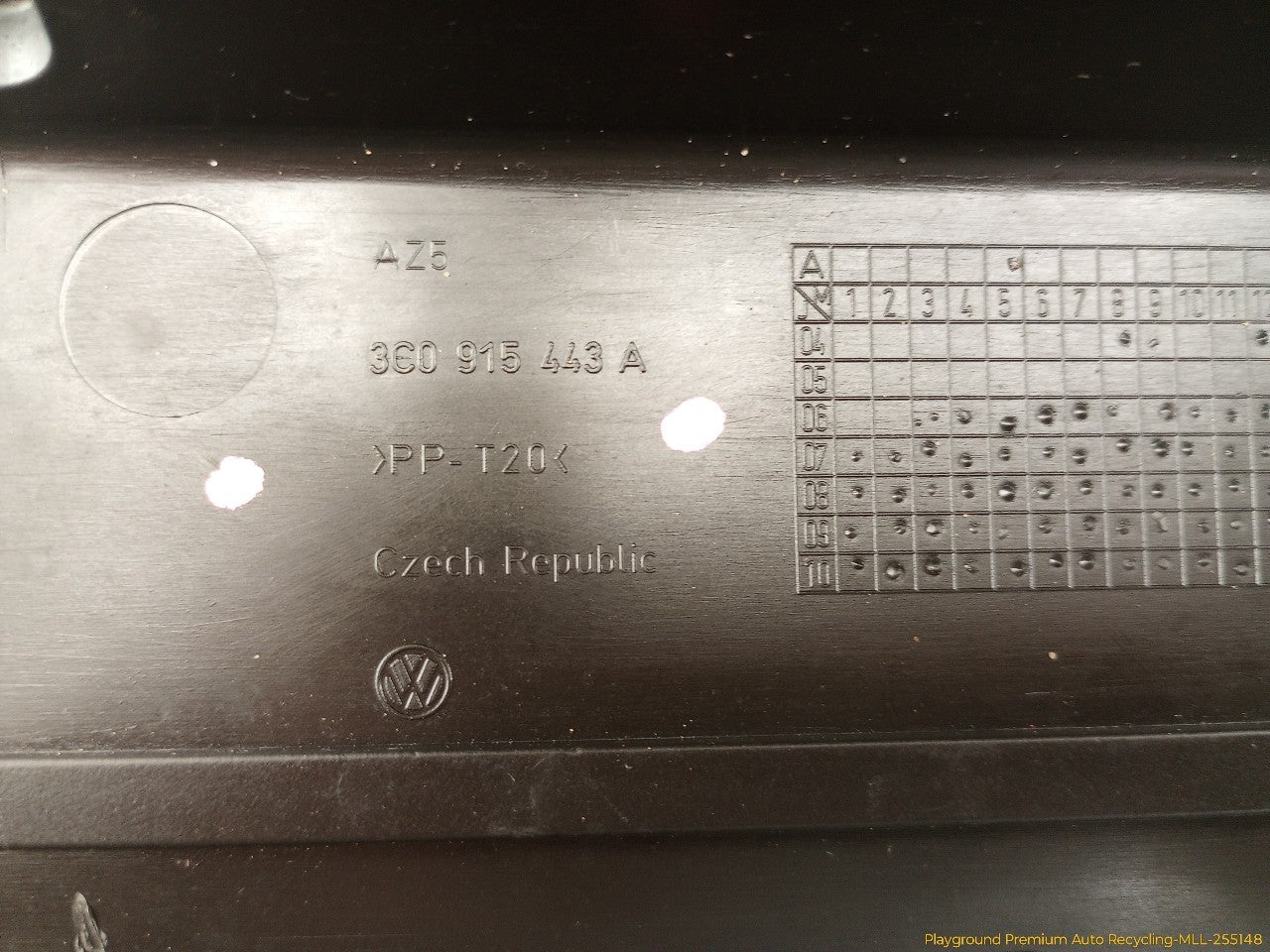 Volkswagen CC Battery Tray