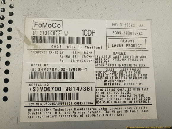 Volvo XC60 Radio Audio Receiver