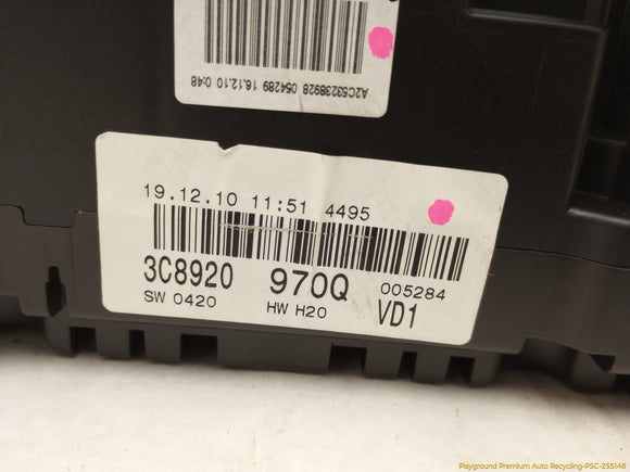 Volkswagen CC Instrument Cluster Speedometer