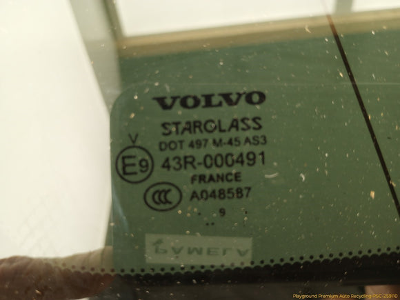 Volvo XC60 Driver Left Rear Quarter Window Glass