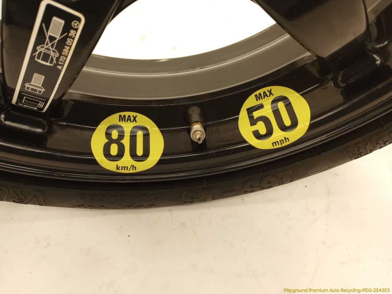 Mercedes SLK230 Compact Spare Tire