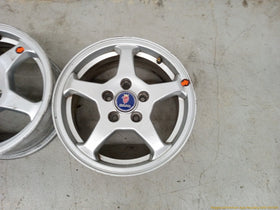 Saab 9-3 Pair Of Alloy Wheels 5 Spoke - 0