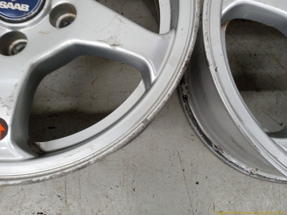 Saab 9-3 Pair Of Alloy Wheels 5 Spoke