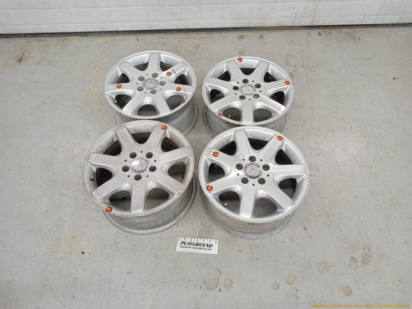 Mercedes SLK230 Set Of 4 Staggered Alloy Wheels 7 Spoke
