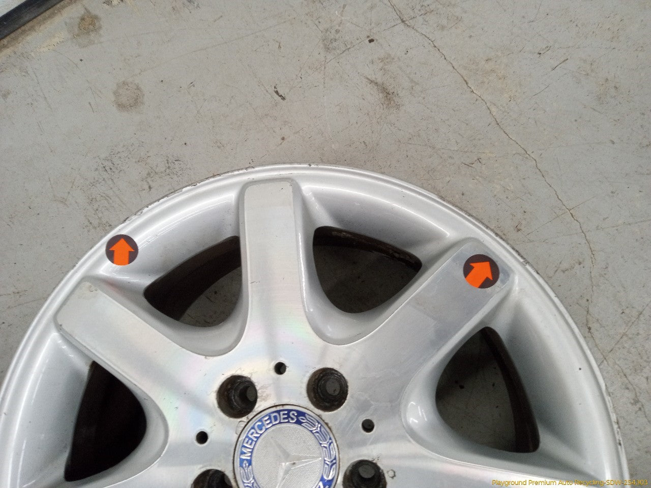 Mercedes SLK230 Set Of 4 Staggered Alloy Wheels 7 Spoke