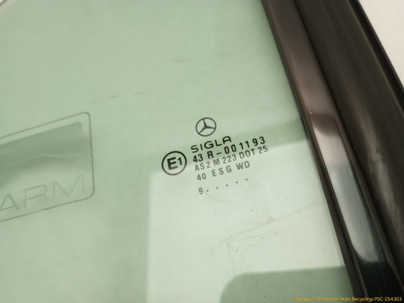 Mercedes SLK230 Passenger Right Rear Quarter Window Glass