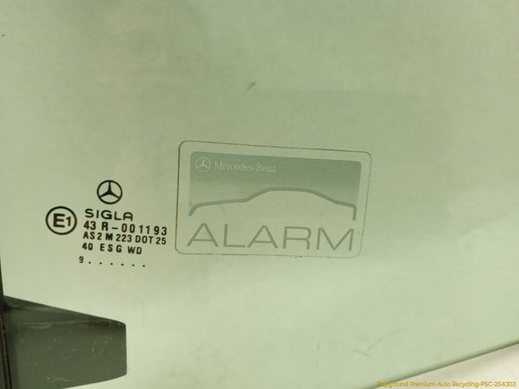 Mercedes SLK230 Driver Left Rear Quarter Window Glass