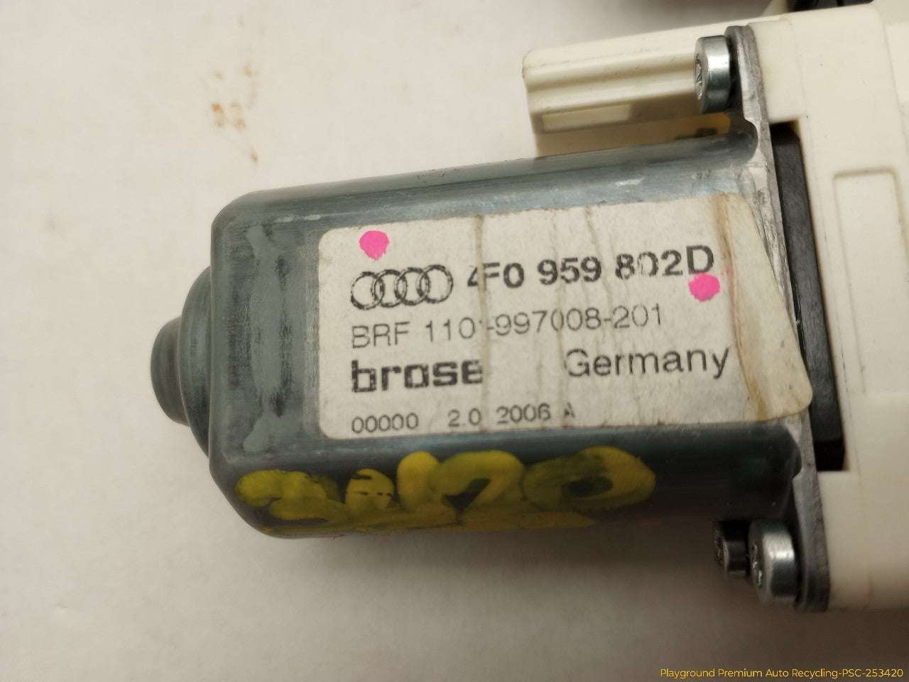 Audi A6 Passenger Right Front Power Window Motor
