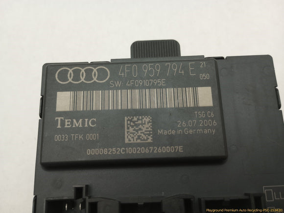 Audi A6 Passenger Right Rear Door Control Module
