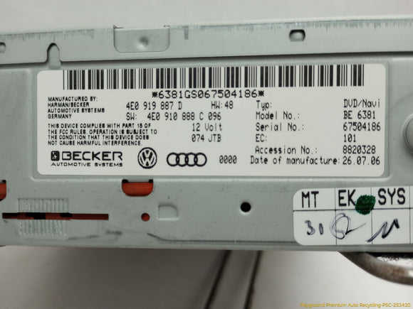 Audi A6 Navigation CD Player