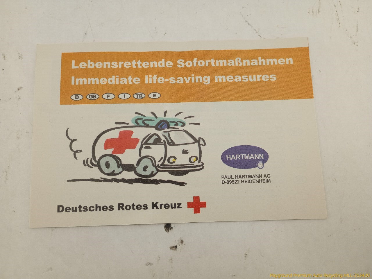 Audi A6 First Aid Kit