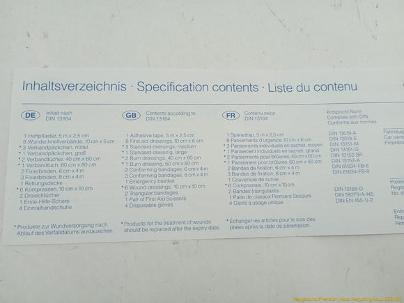 Audi A6 First Aid Kit