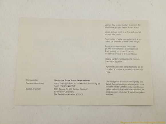 Audi A6 First Aid Kit