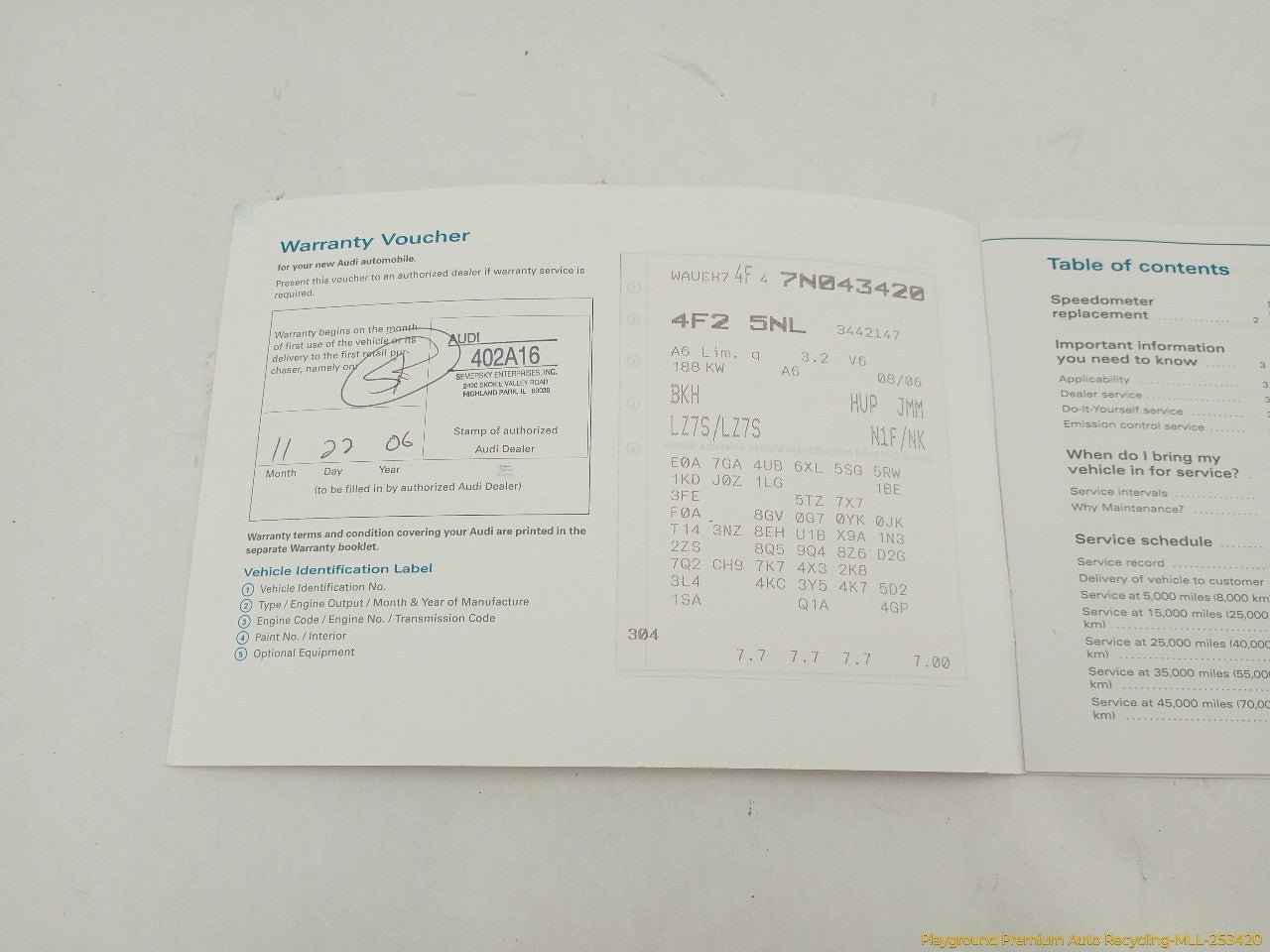 Audi A6 Owner's Manual